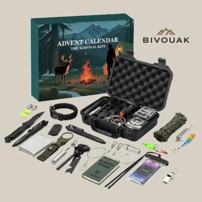 Calendrier de l'avent Survivaliste - BIVOUAK - 24 jours pour être prêt