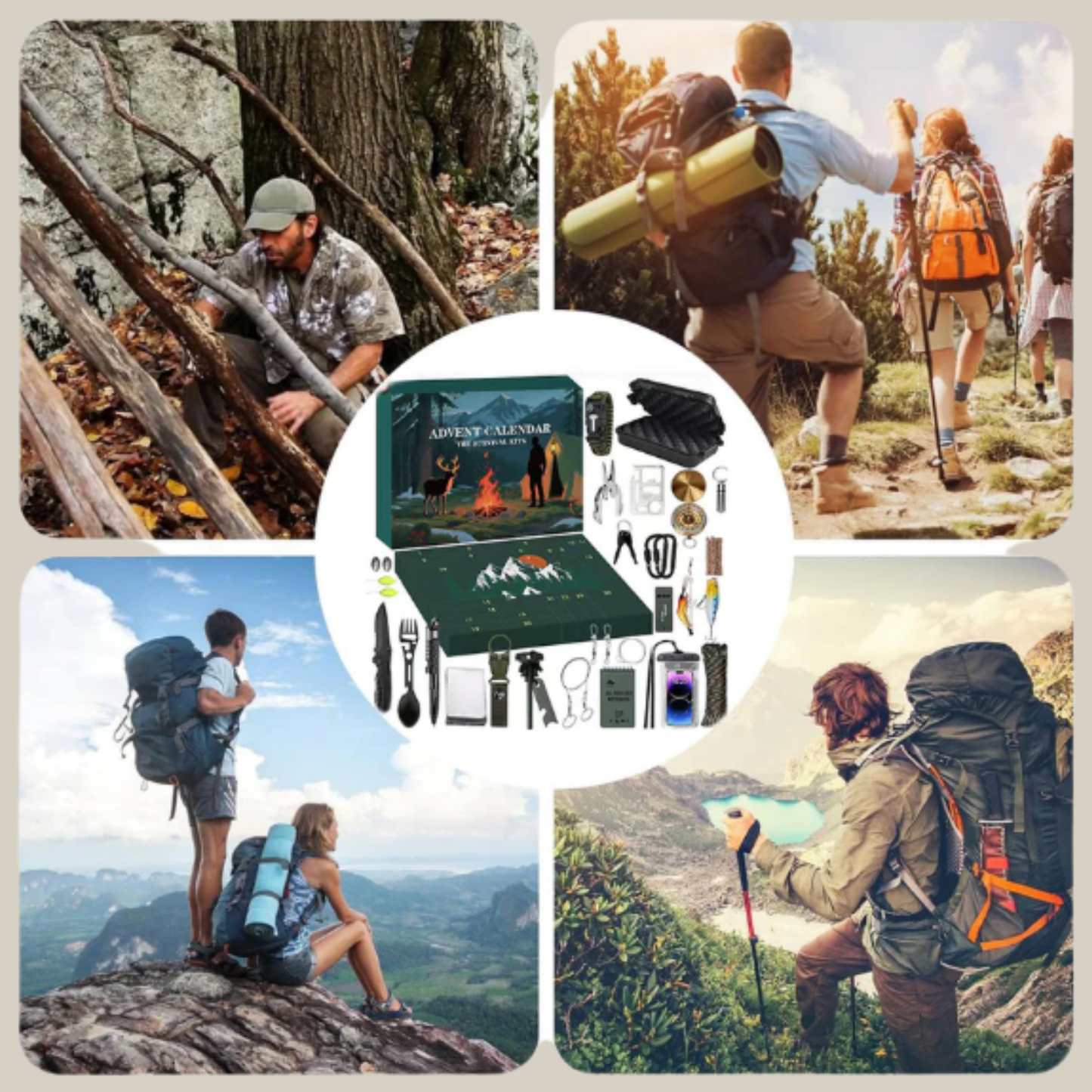 Calendrier de l'avent Survivaliste - BIVOUAK - 24 jours pour être prêt